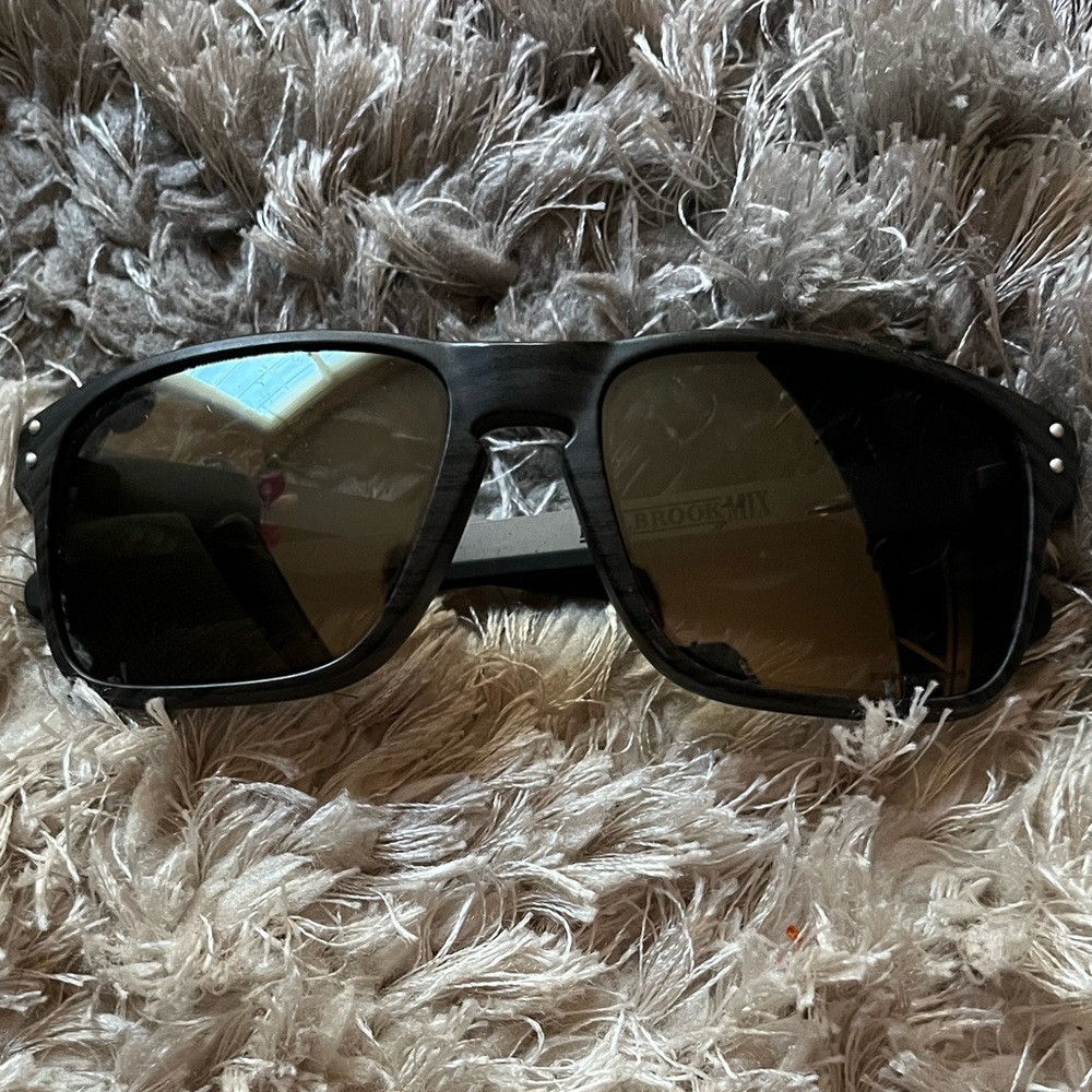 Holbrook Mix Sunglasses with Prizm Black Lenses/Wood Grain Frame